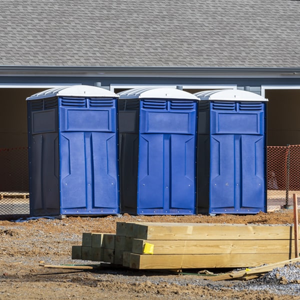 how often are the portable toilets cleaned and serviced during a rental period in Hertford